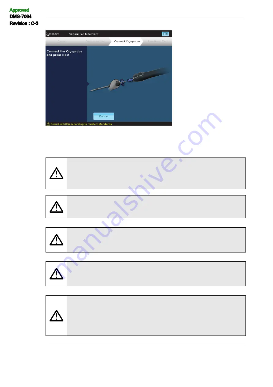 IceCure ProSense FAS3000000 User Manual Download Page 74