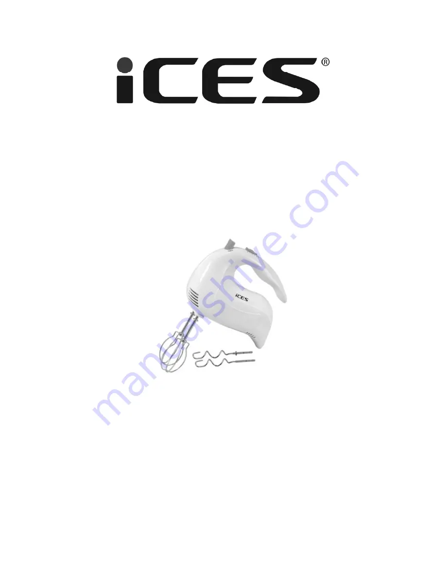 iCES IHM-830 Instruction Manual Download Page 1