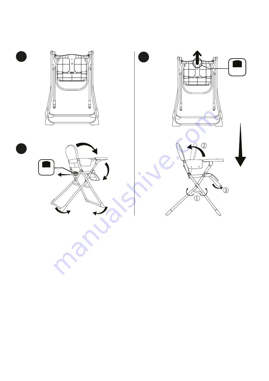 Ickle Bubba FLIP MAGIC FOLD highchair Manual Download Page 6