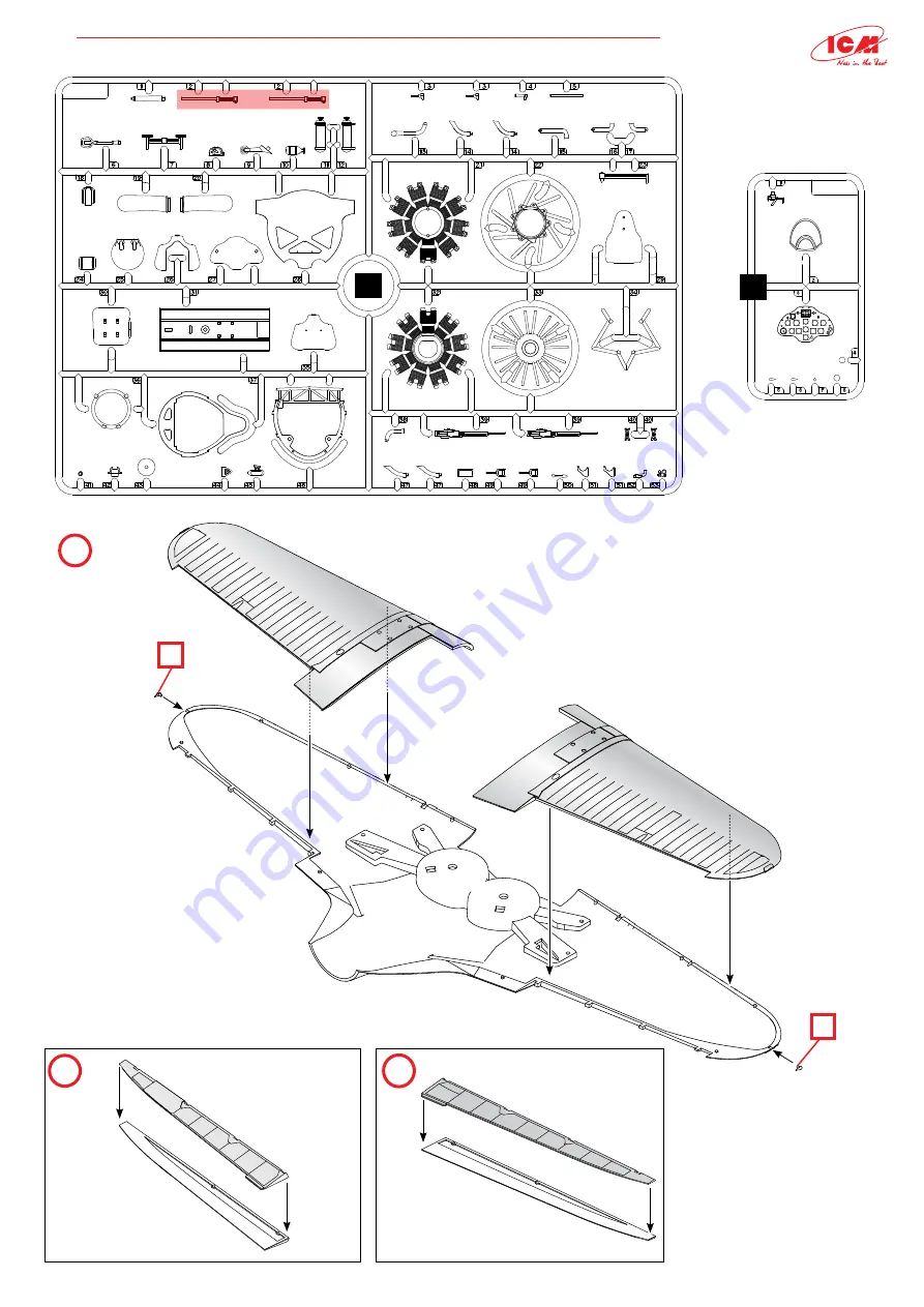 ICM Controls I-16 type 24 WWII Soviet Fighter Скачать руководство пользователя страница 3