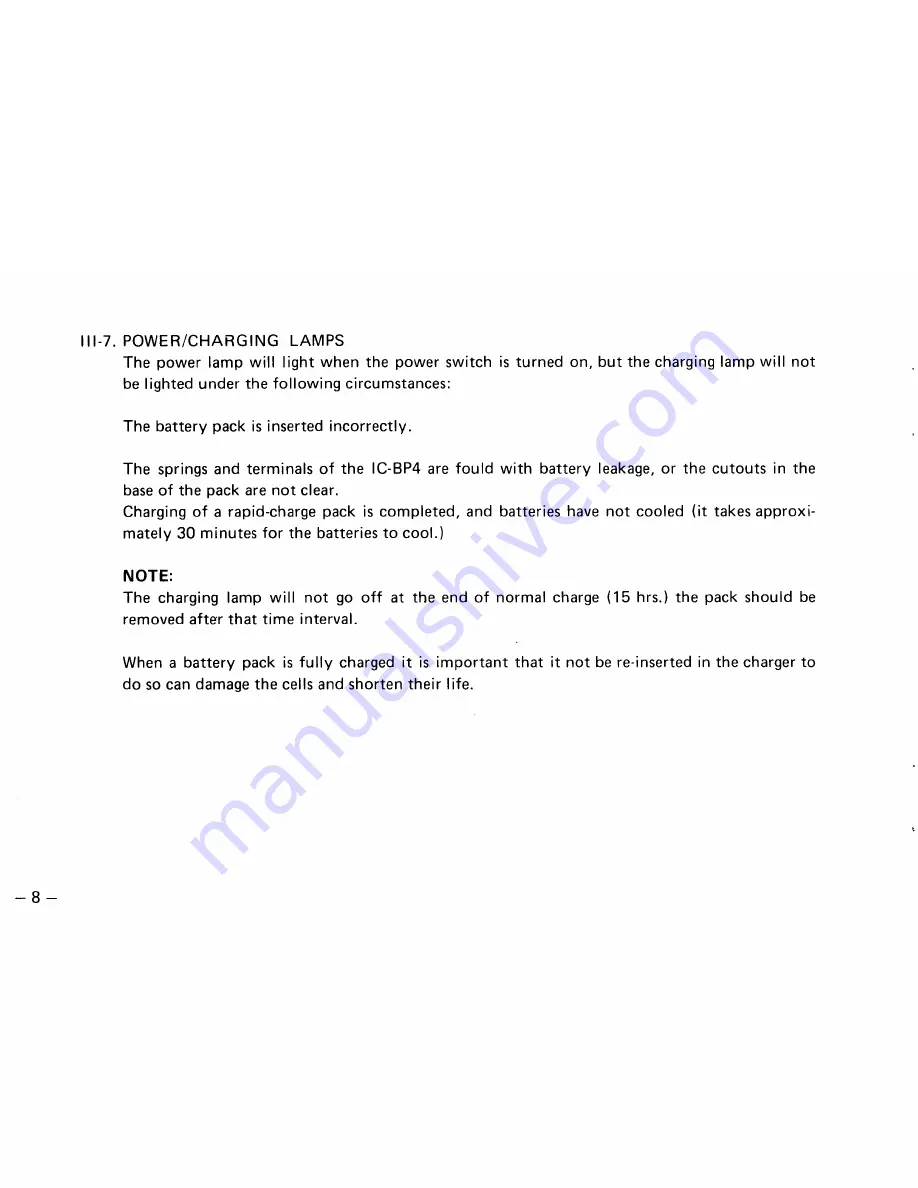 Icom BC-35 Instruction Manual Download Page 10