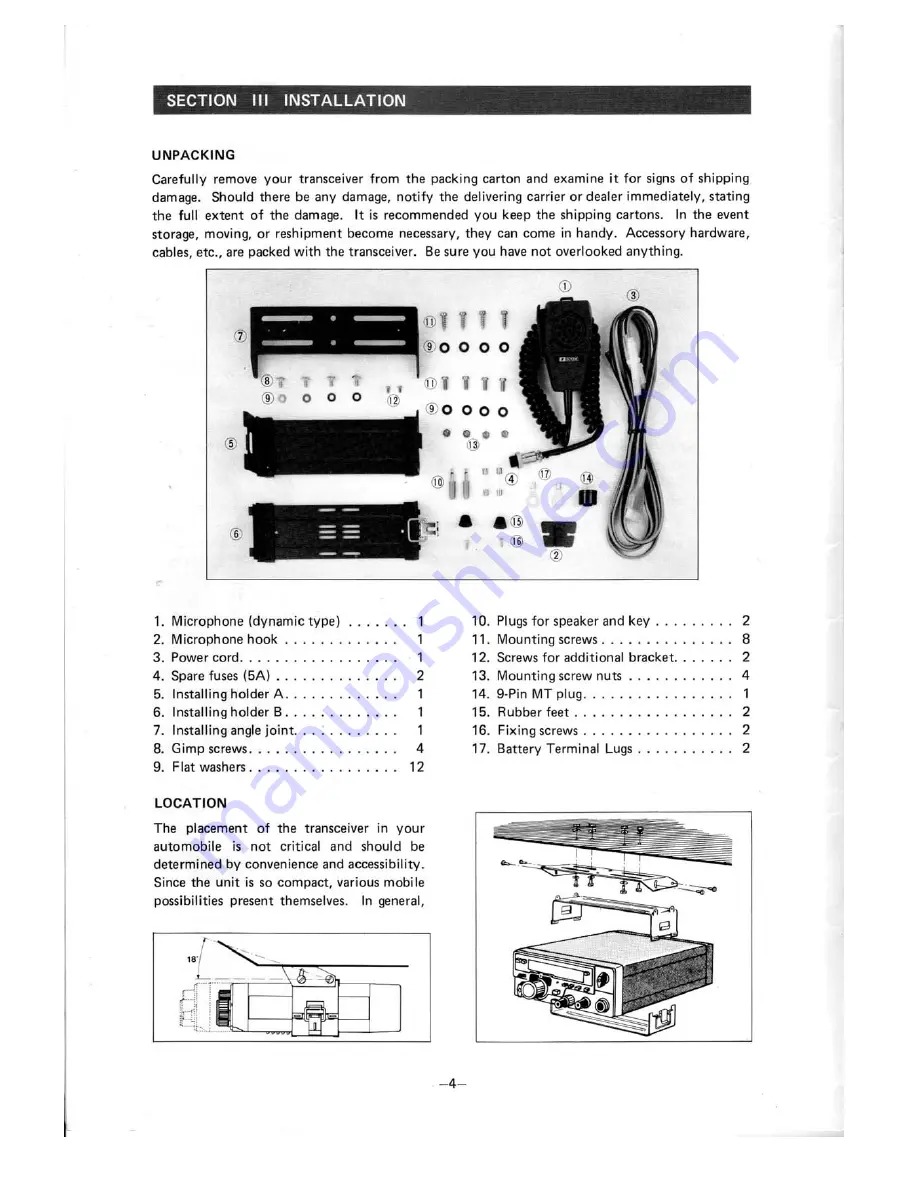 Icom IC-290A/E Instruction Manual Download Page 6