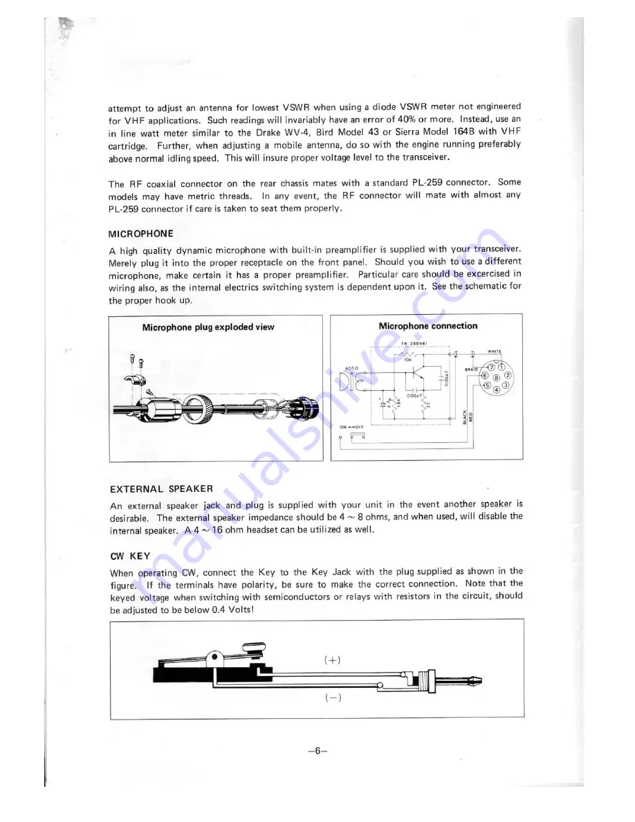 Icom IC-290A/E Instruction Manual Download Page 8