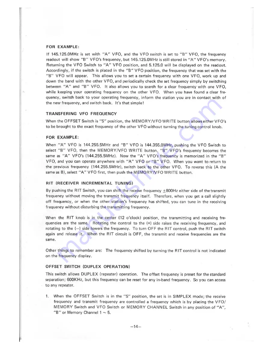 Icom IC-290A/E Instruction Manual Download Page 16