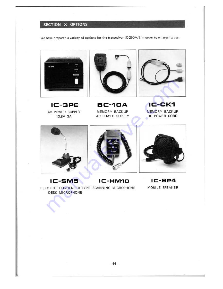 Icom IC-290A/E Instruction Manual Download Page 46