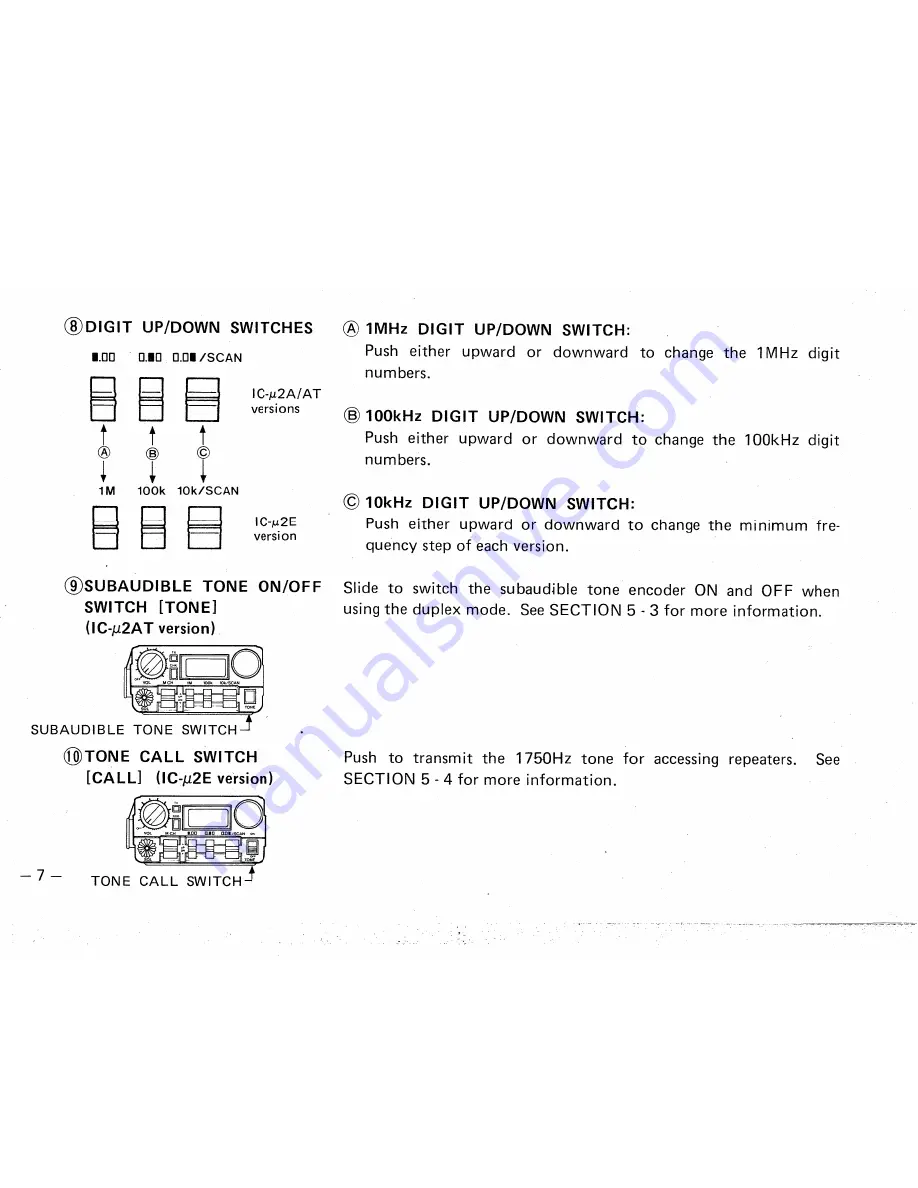 Icom IC ?2A Скачать руководство пользователя страница 10