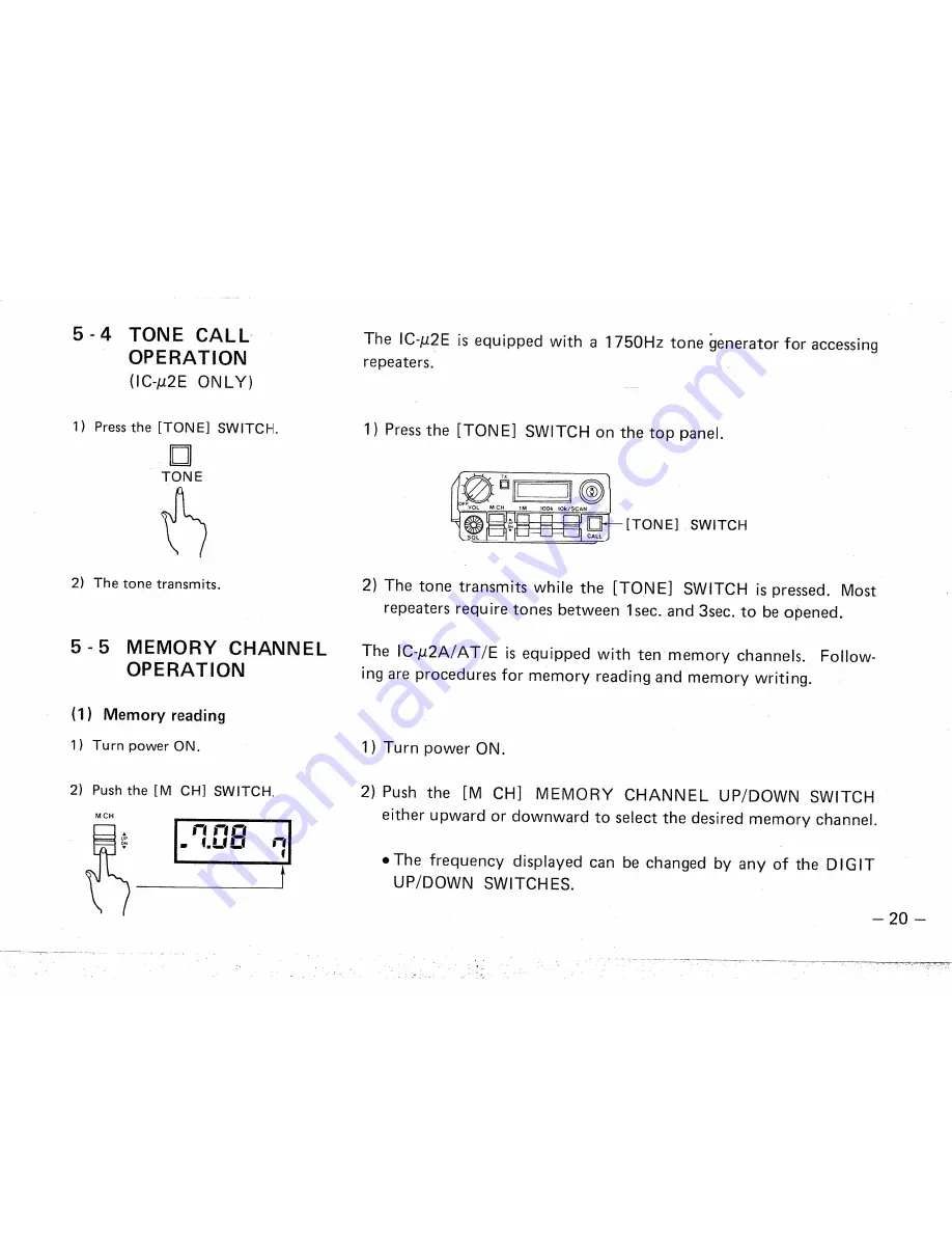 Icom IC ?2A Instruction Manual Download Page 23