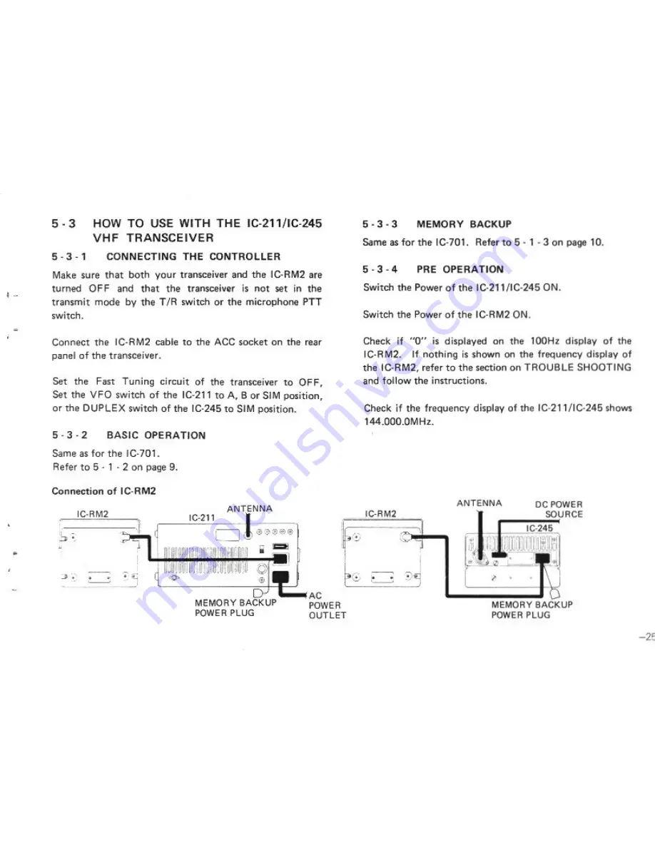 Icom IC-RM2 Instruction Manual Download Page 26