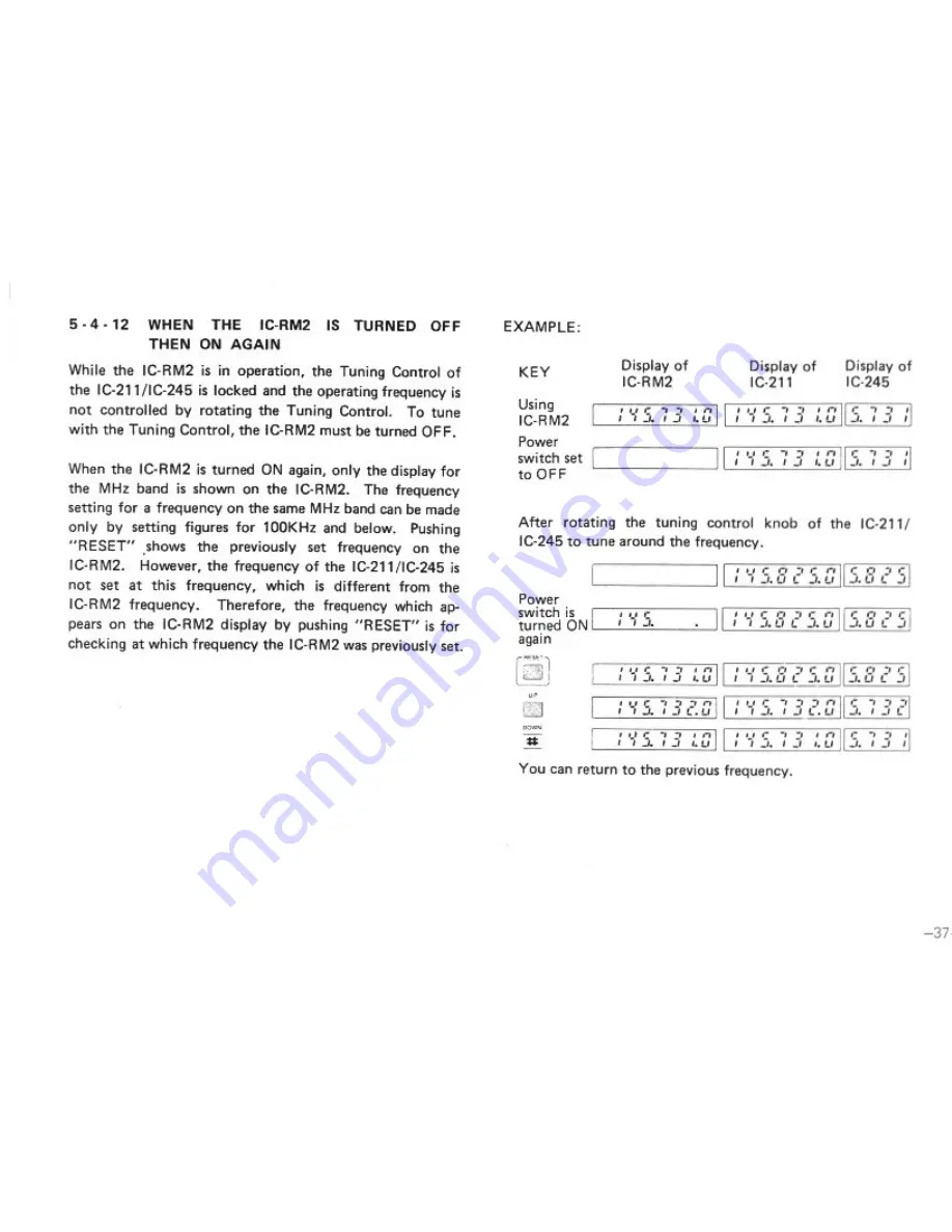 Icom IC-RM2 Instruction Manual Download Page 38