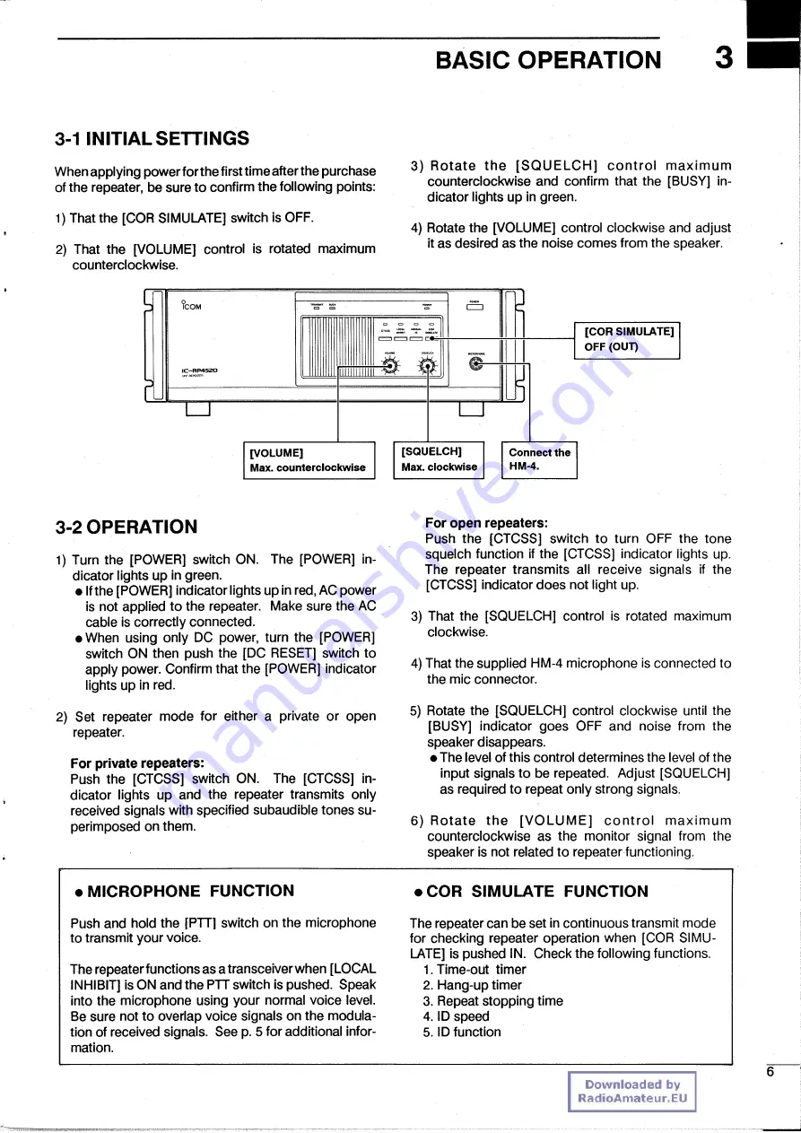 Icom IC-RP4520 Скачать руководство пользователя страница 9