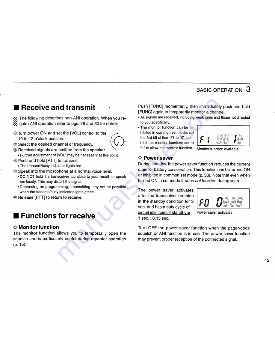 Icom IC-V68 Instruction/Programming Manual Download Page 17