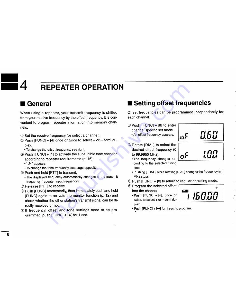 Icom IC-V68 Instruction/Programming Manual Download Page 21