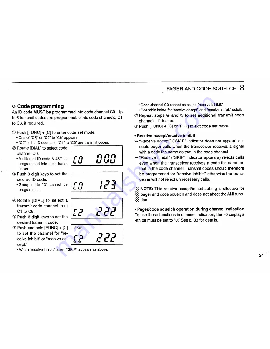 Icom IC-V68 Instruction/Programming Manual Download Page 29