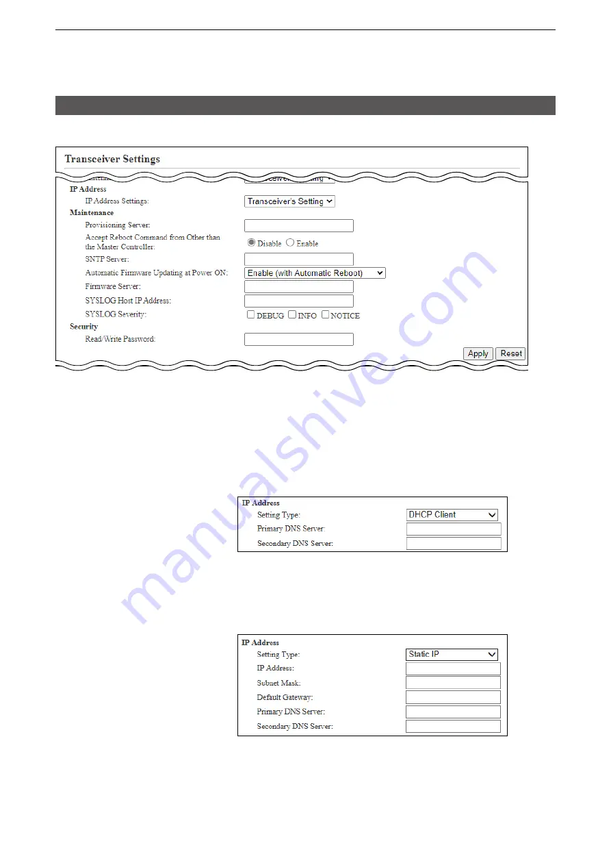 Icom IP1000C Instruction Manual Download Page 116