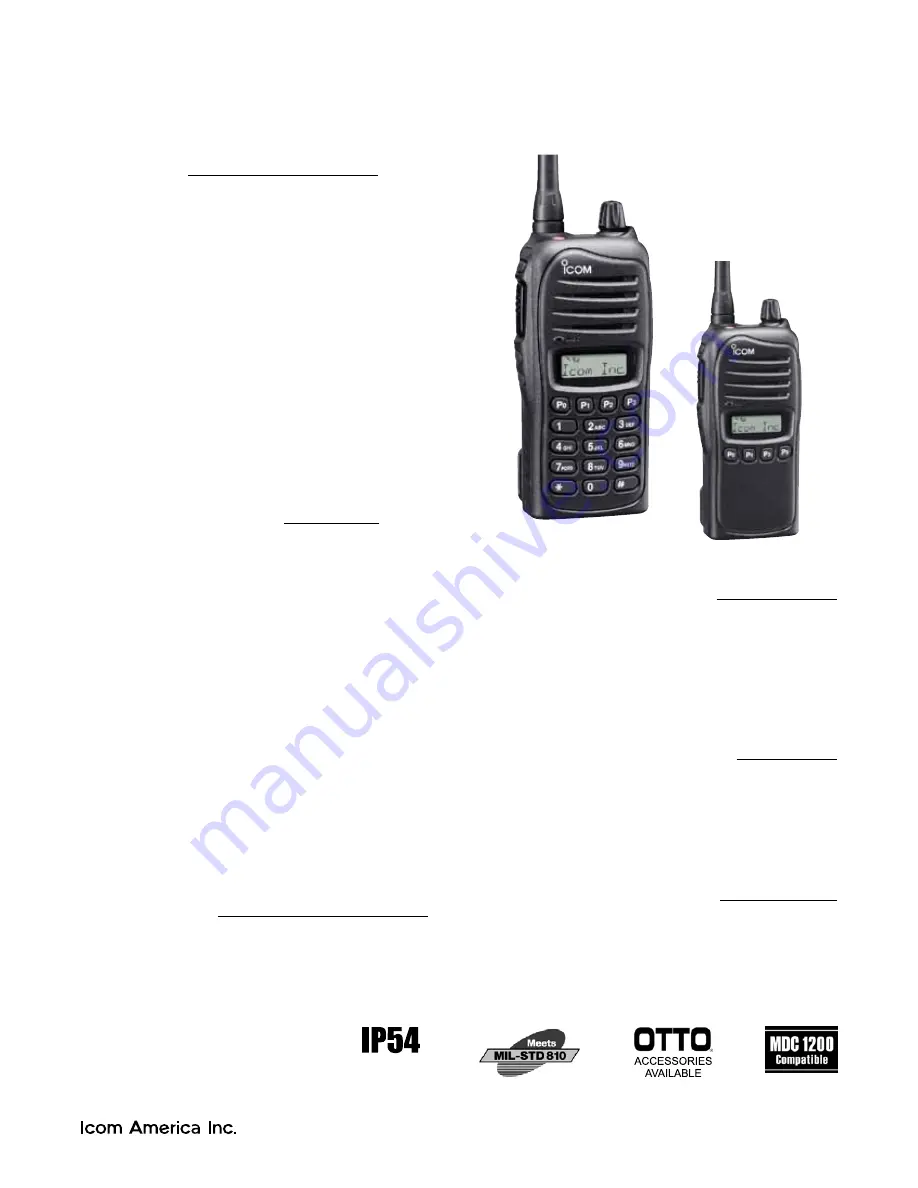 Icom Two-Way Radios Price List Download Page 30