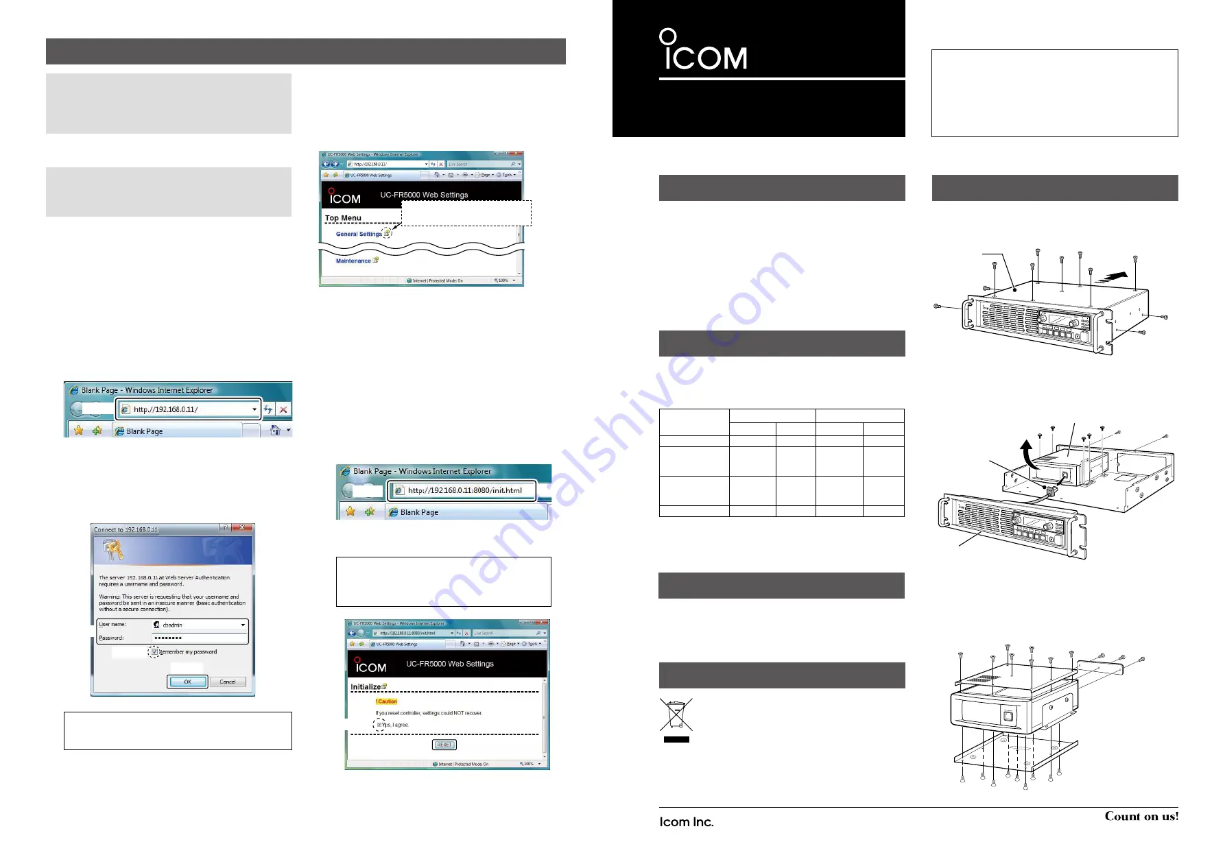 Icom UC-FR5000 Instructions Download Page 1