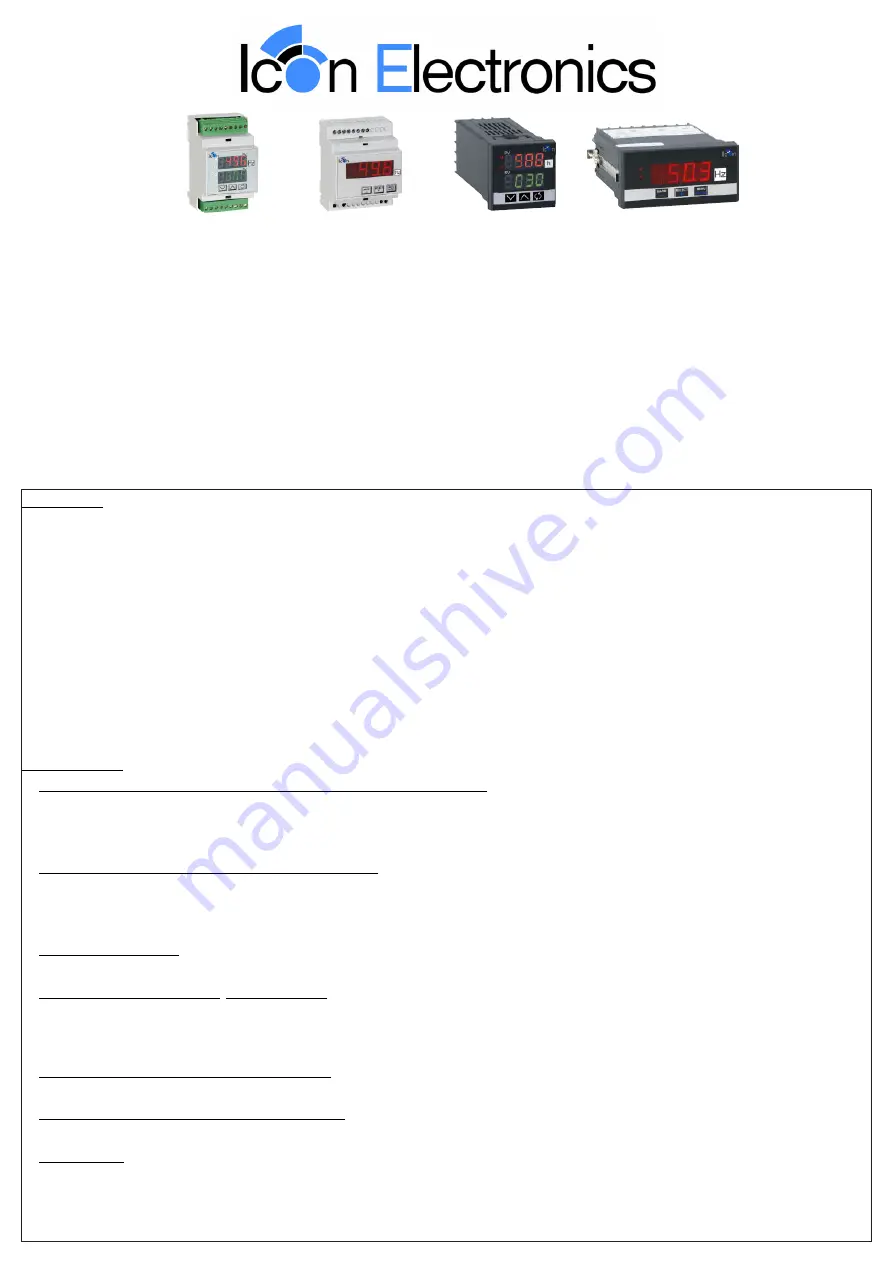 Icon Electronics D3-RHM1 Manual Download Page 1