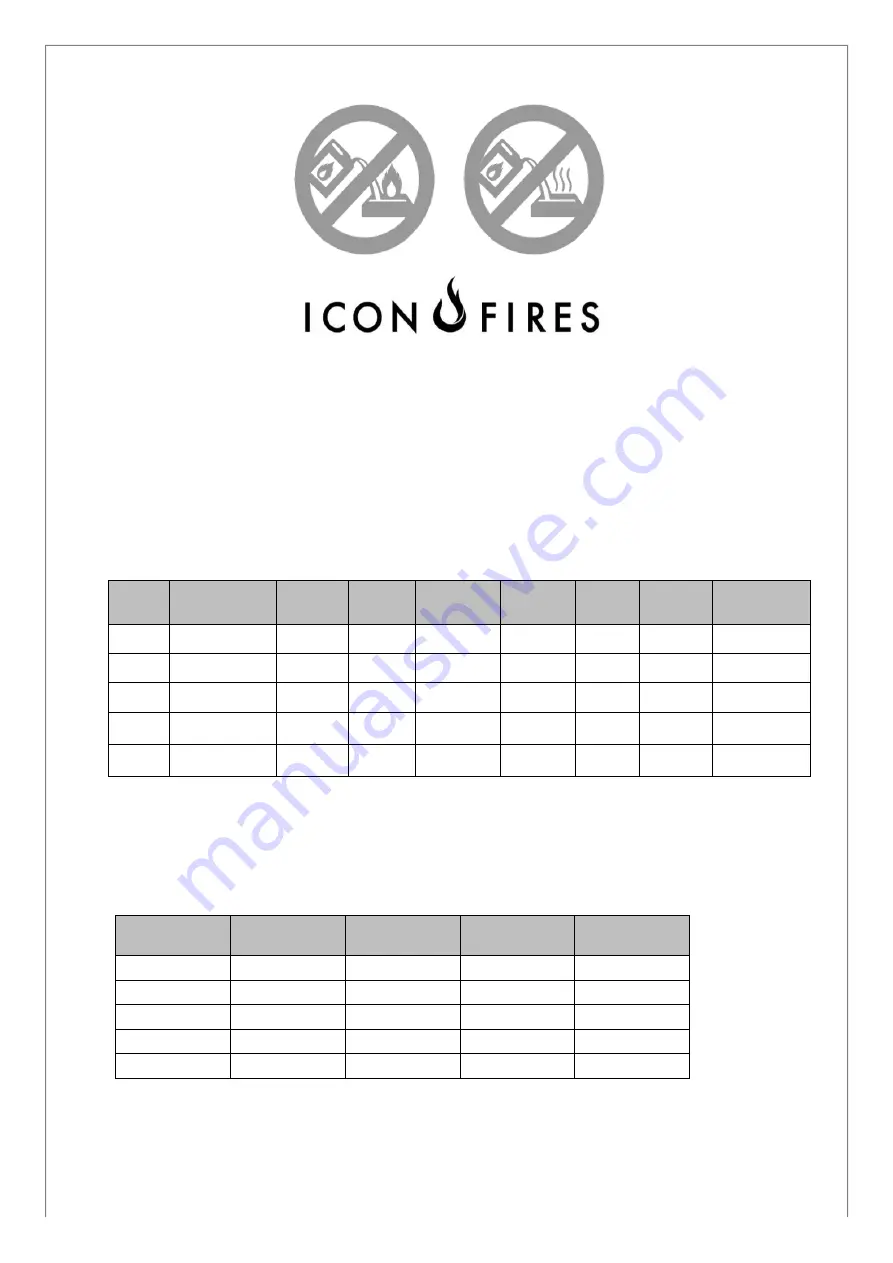 ICON FIRES Slimline RD380 Manual Download Page 5