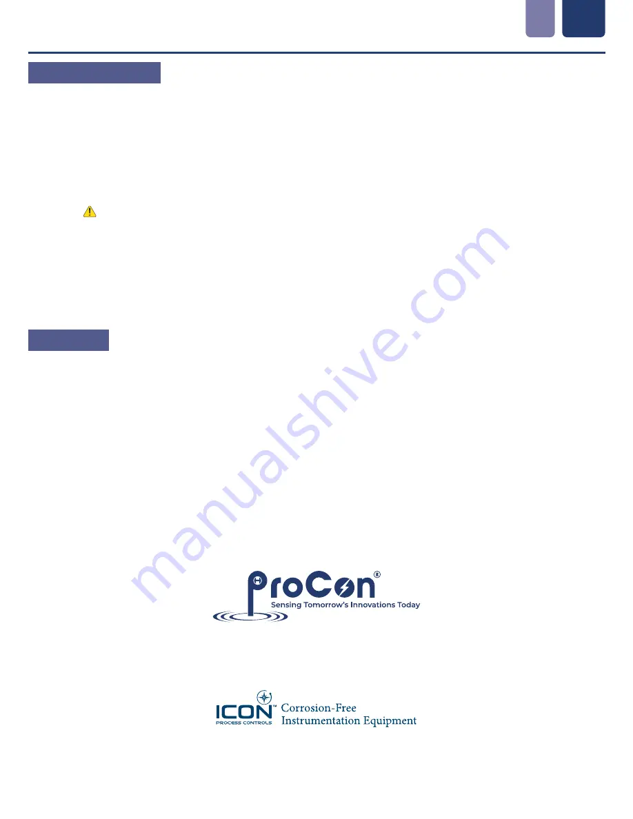 Icon Process Controls ProCon C300 Series Operating Manual Download Page 27