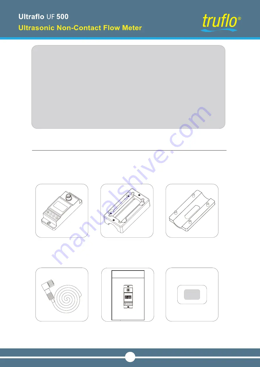 Icon Process Controls truflo Ultraflo UF500 Instruction Manual Download Page 4