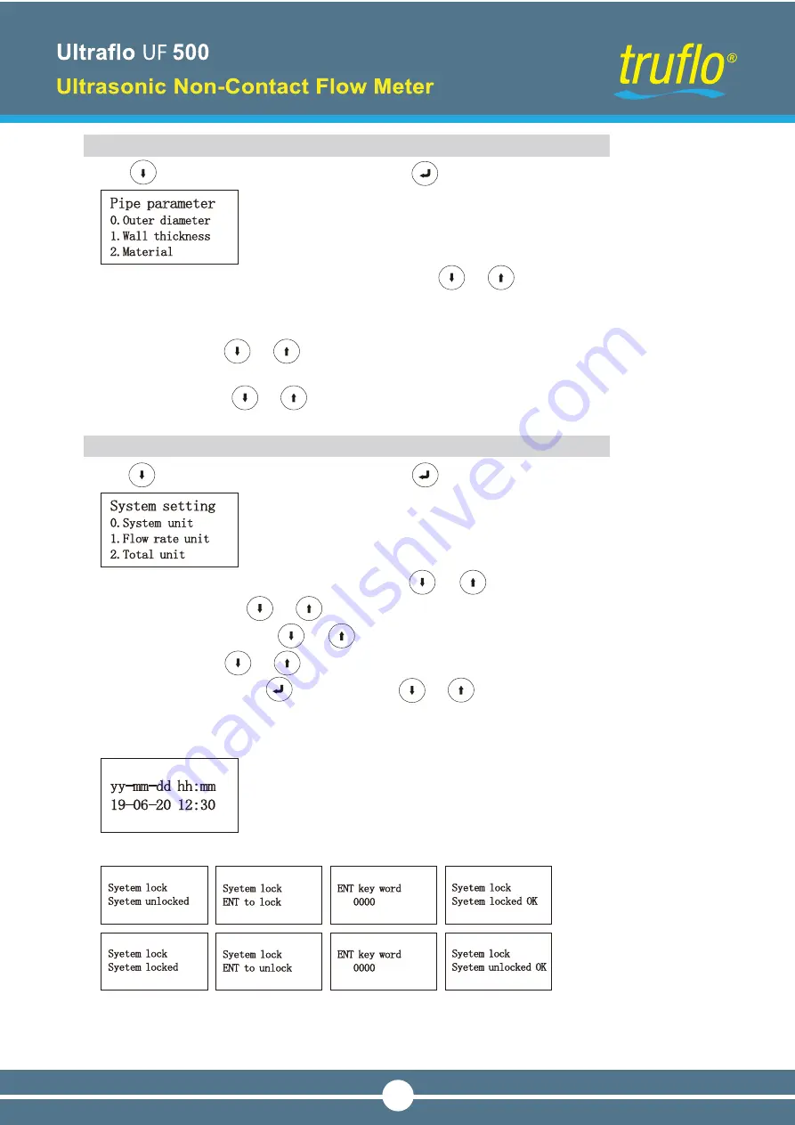 Icon Process Controls truflo Ultraflo UF500 Instruction Manual Download Page 8