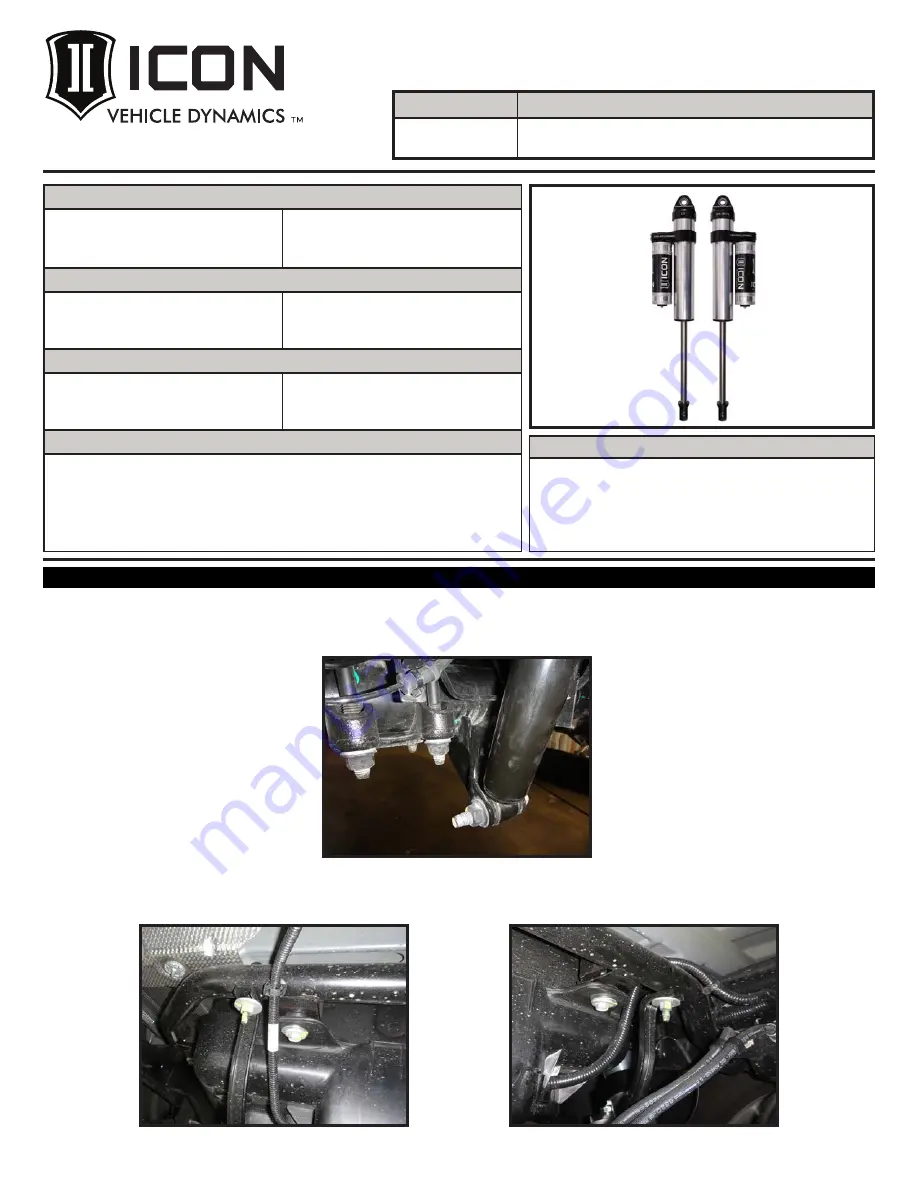 ICON 78650DJ Installation Instructions Manual Download Page 4