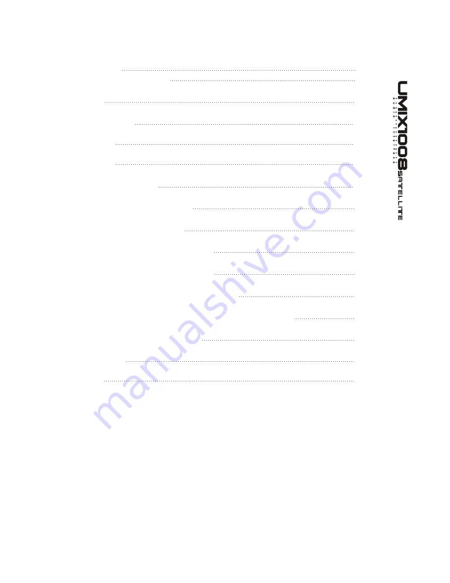 ICON Umix 1008 Satellite Instructions Manual Download Page 3