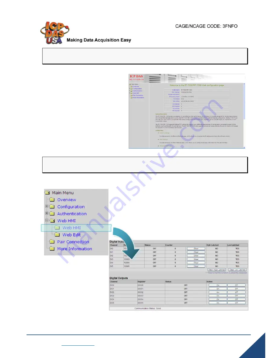 ICP DAS USA ET-7218Z Quick Start Manual Download Page 8