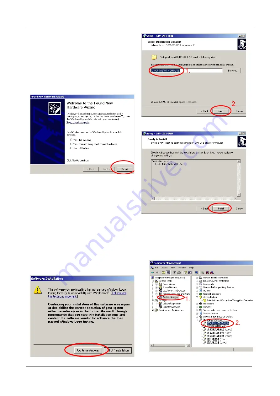 ICP DAS USA GTM-201-USB Quick Start Manual Download Page 4