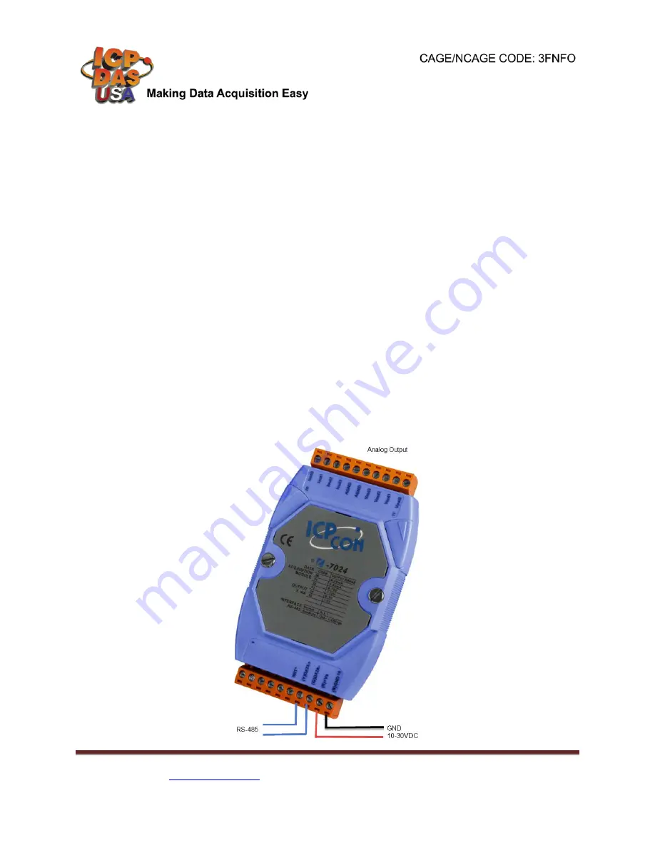 ICP DAS USA I-7050D Quick Start Manual Download Page 3