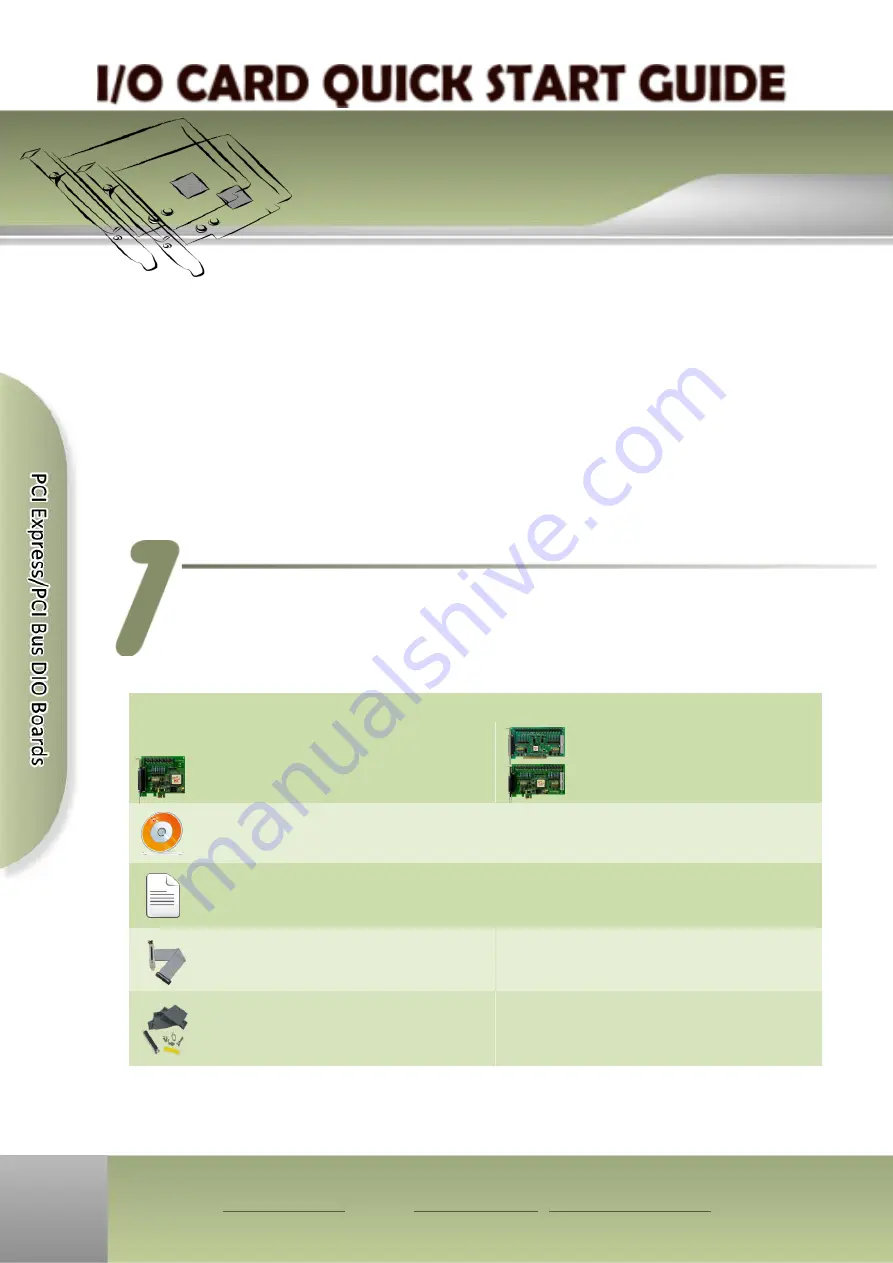 ICP DAS USA PCI-P16POR16U Quick Start Manual Download Page 1