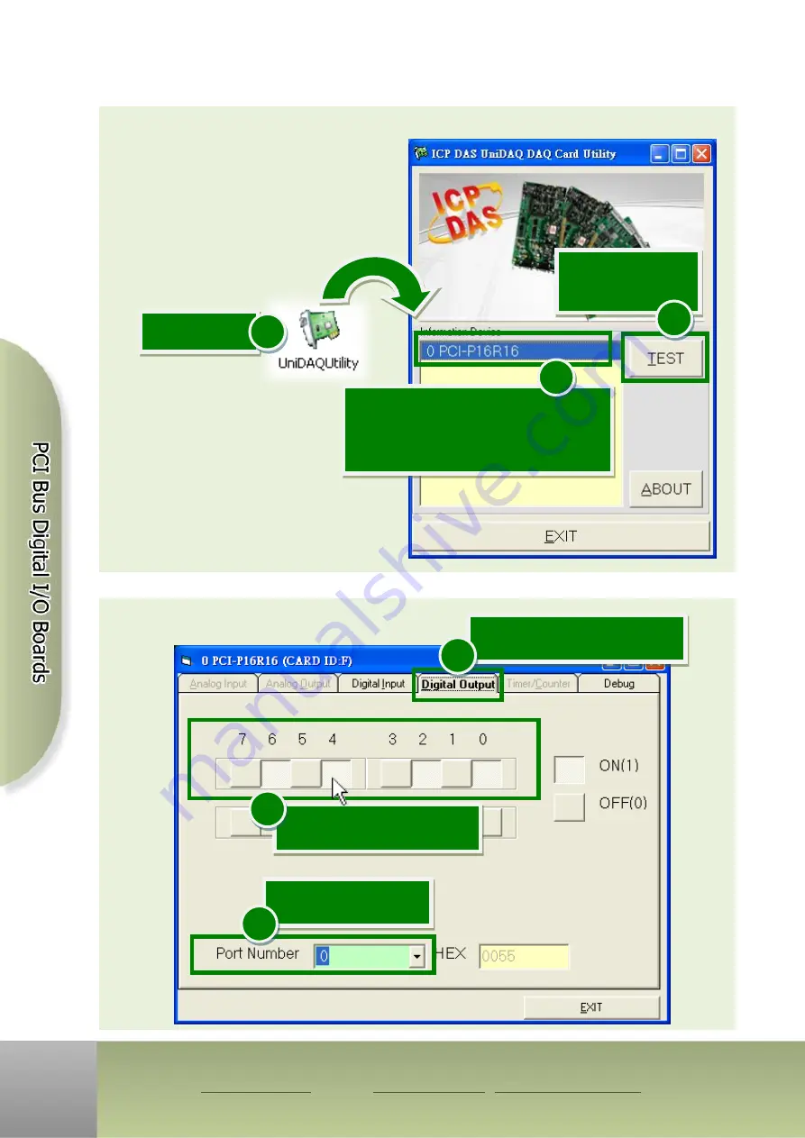 ICP DAS USA PCI-P16R16U Quick Start Manual Download Page 5