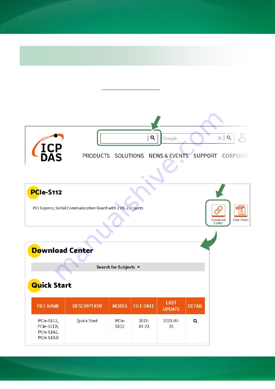 ICP DAS USA PCIe-S112 Скачать руководство пользователя страница 5