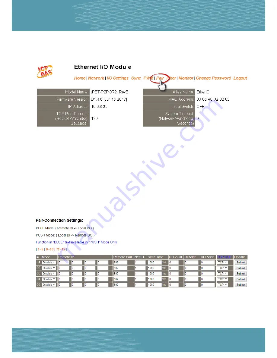 ICP DAS USA PETL Series User Manual Download Page 63