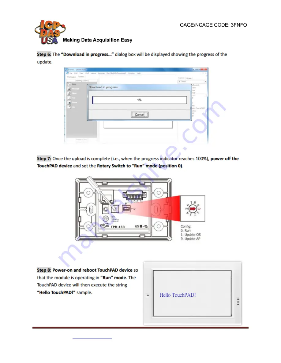 ICP DAS USA TPD-433F Quick Start Manual Download Page 7