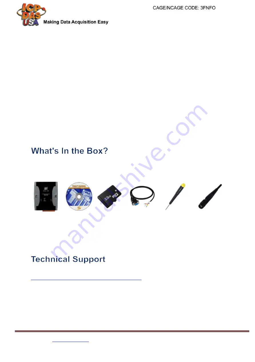 ICP DAS USA WISE-5801-MTCP Скачать руководство пользователя страница 1