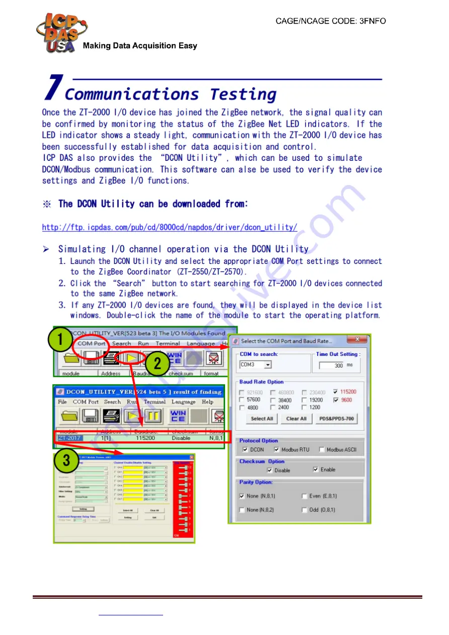 ICP DAS USA ZT-2026 Quick Start Manual Download Page 7