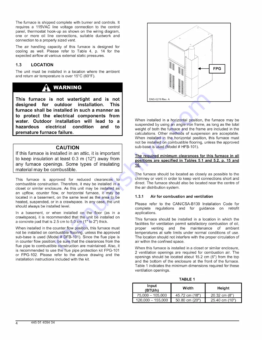 ICP AMP105-1E2 Installation Instructions And Owner'S Manual Download Page 3