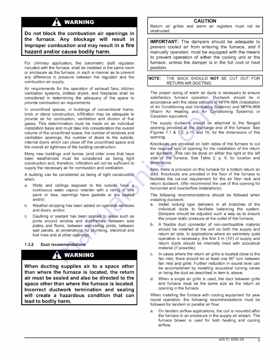 ICP AMP105-1E2 Installation Instructions And Owner'S Manual Download Page 4