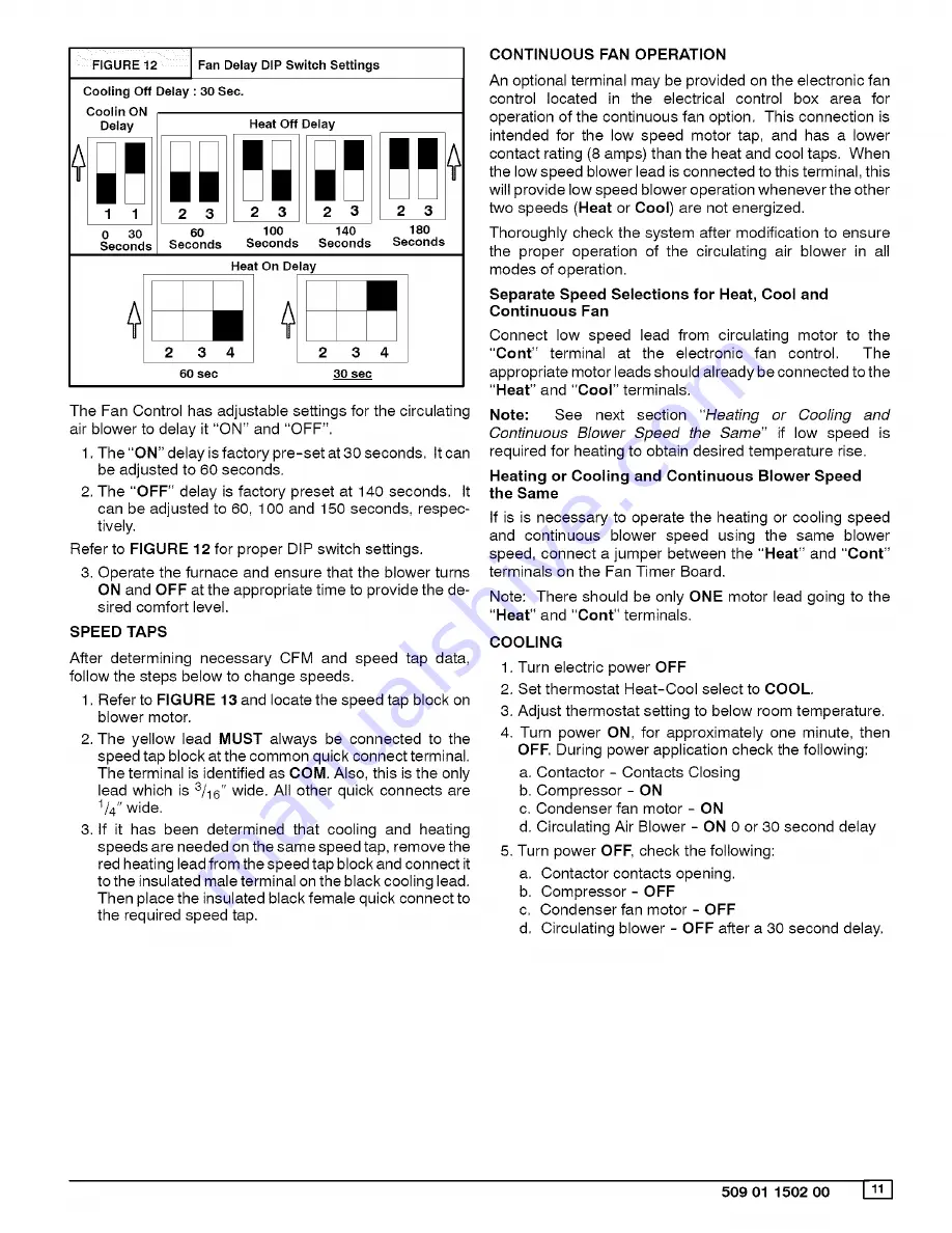 ICP GPFM Series Installation Instructions Manual Download Page 11