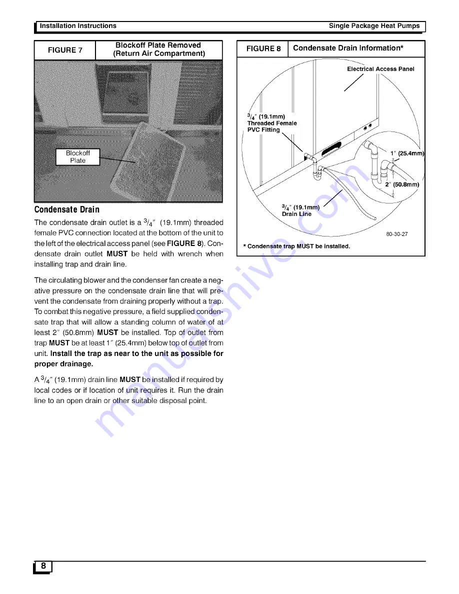 ICP PHAD60N1K1 Installation Instructions Manual Download Page 10