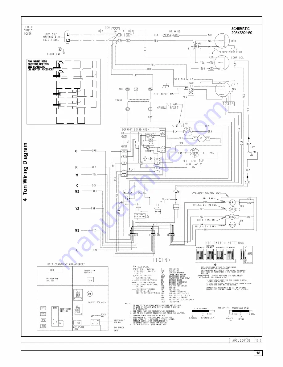 ICP PHF324000K00A1 Installation Instructions And Owner'S Manual Download Page 13