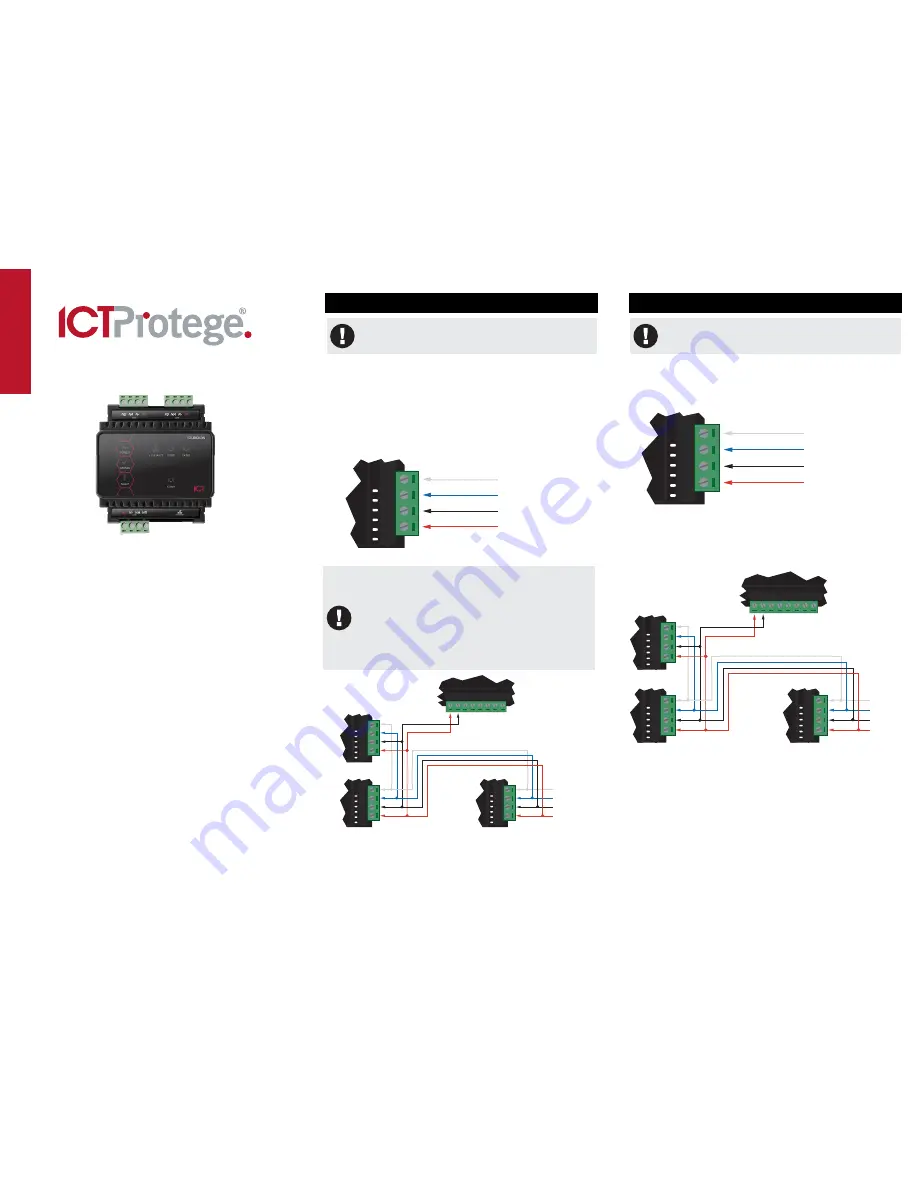 ICP Protege DIN Rail Module Network Repeater Скачать руководство пользователя страница 1