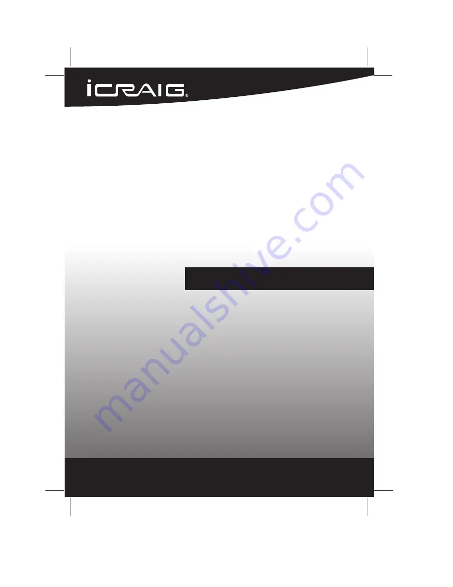 iCraig CHT910 Owner'S Manual Download Page 1