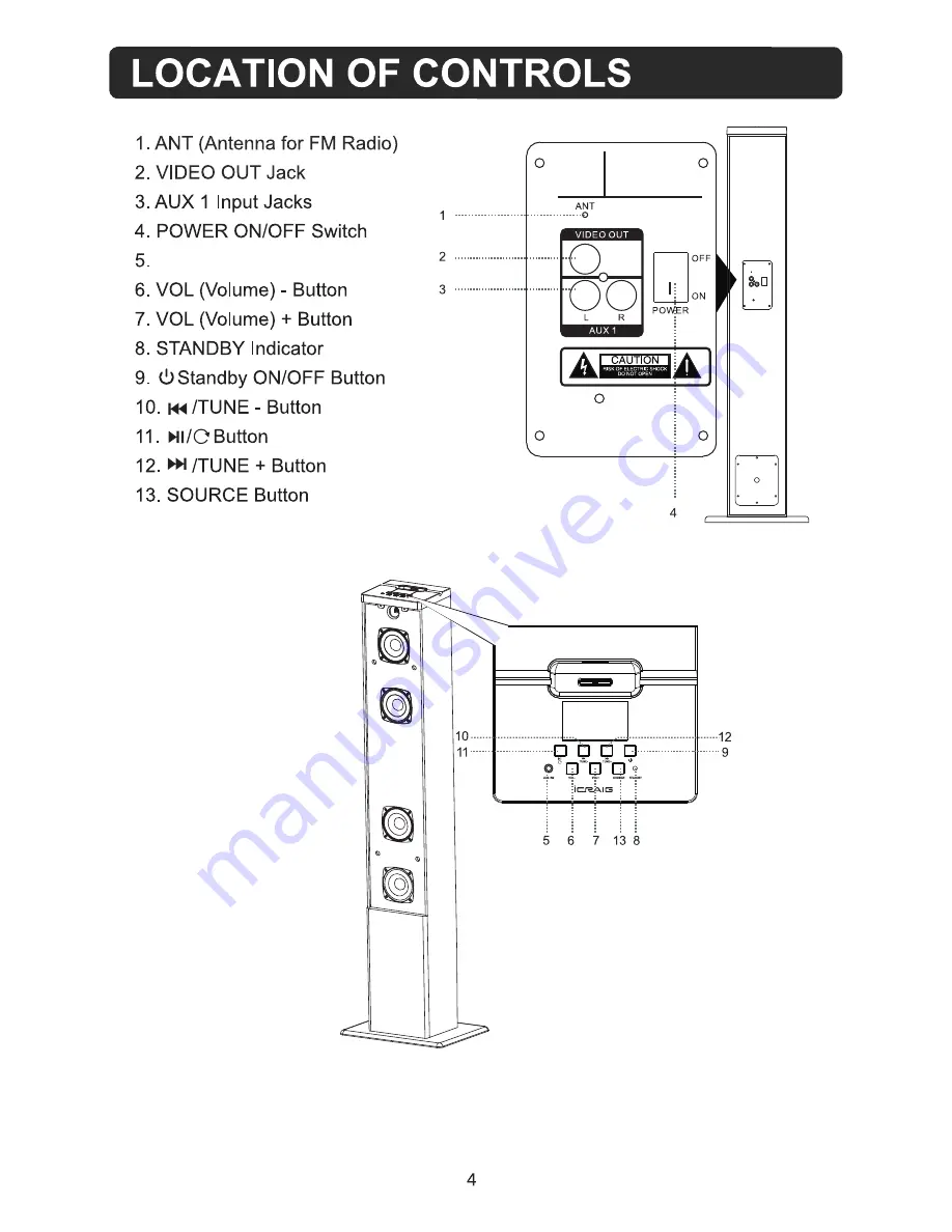 iCraig CHT910 Owner'S Manual Download Page 5