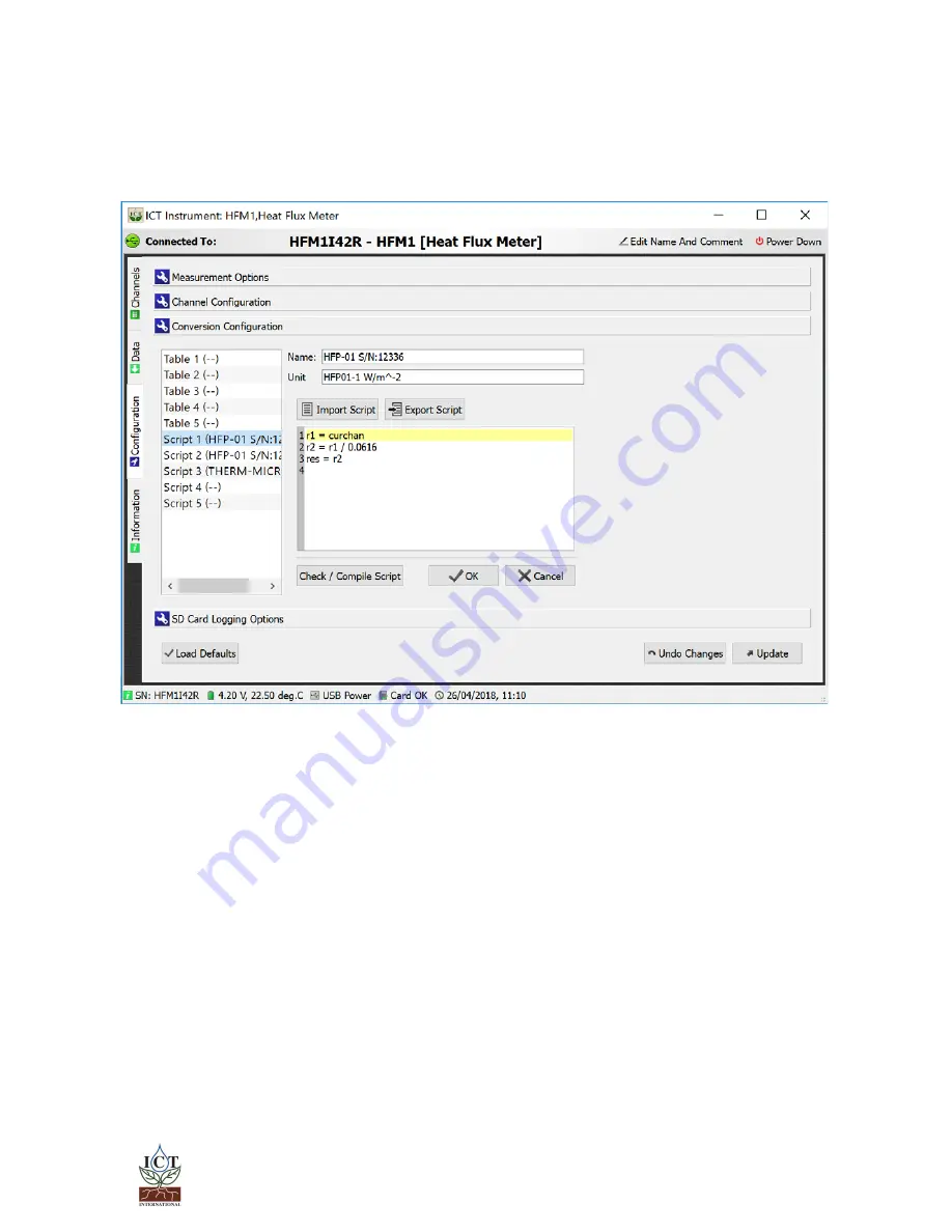 ICT International HFM1 Manual Download Page 19