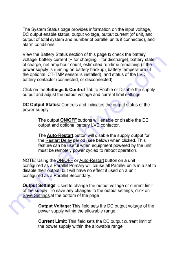 ICT ICT1600-12SC Instruction Manual Download Page 31