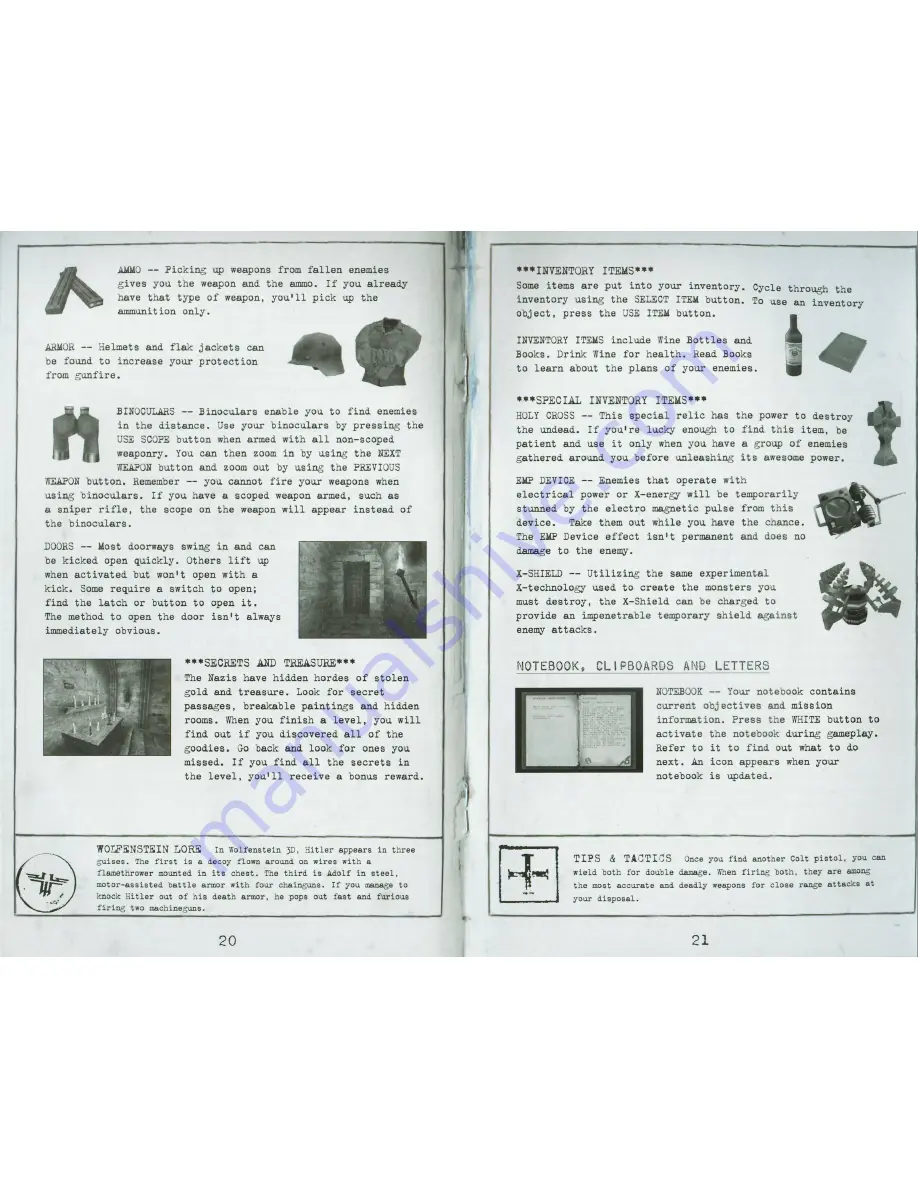 id Software RETURN TO CASTLE WOLFENSTEIN-TIEDS OF WAR Manual Download Page 12