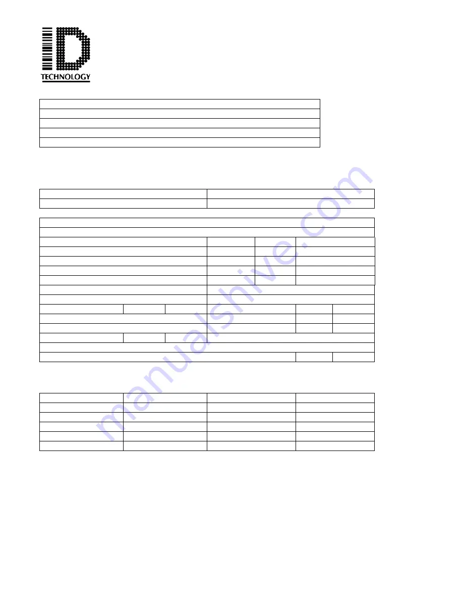 ID Technology 250 Operator / Technical  Manual Download Page 9