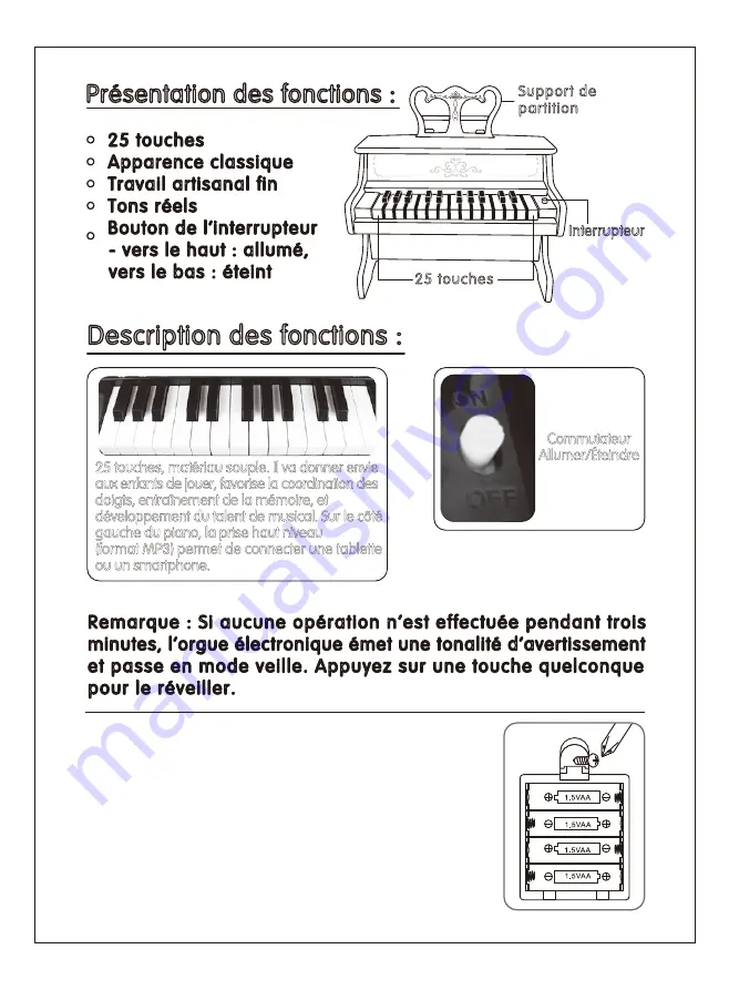 iDance My Piano 1000 Скачать руководство пользователя страница 5